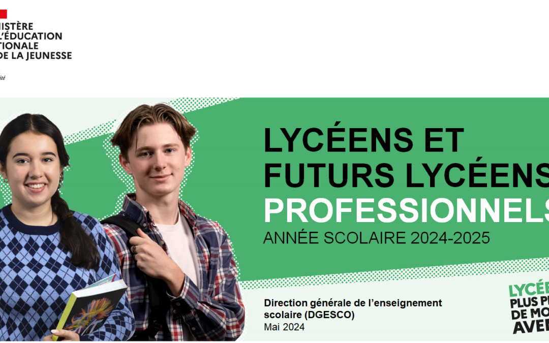 Information à destination des élèves de 3e qui se destinent à poursuivre leurs études en lycée professionnel l’an prochain.